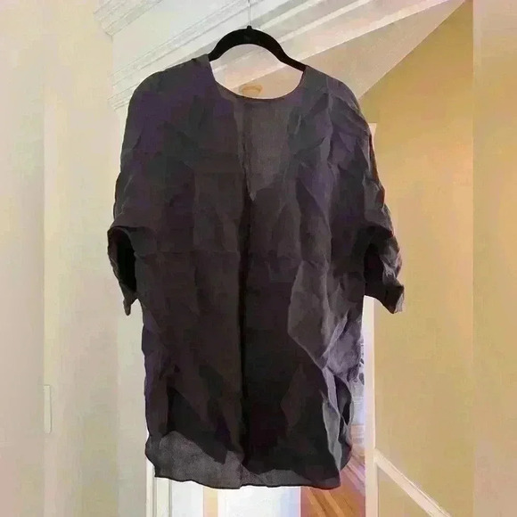 ZARA Boxy Navy Blouse - Medium - Picture 4 of 6